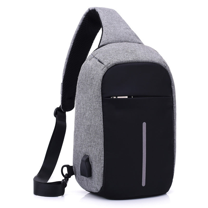 Men’s crossbody chest pack with anti-theft design