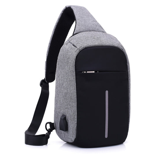 Men’s crossbody chest pack with anti-theft design